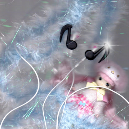 ♪ Eighth-Note Earphone Attachment♪ (MIDNIGHT)