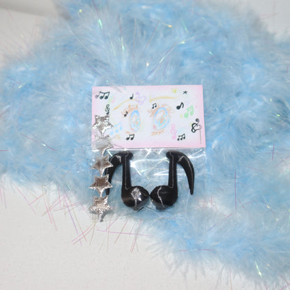 ♪ Eighth-Note Earphone Attachment♪ (MIDNIGHT)
